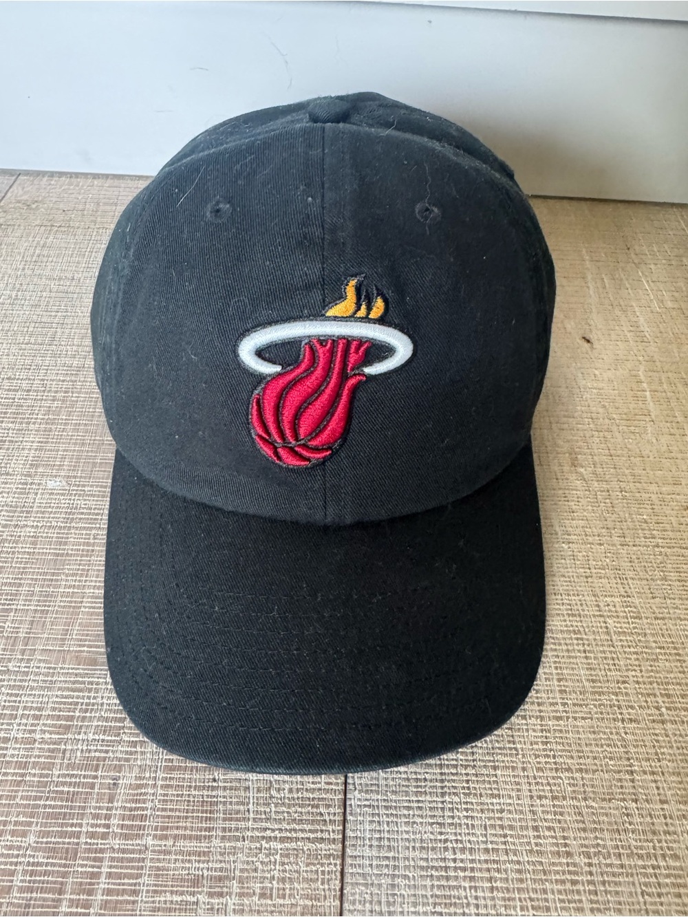 New Miami Heat Embroidered Logo Dad Hat with Adjustable Back